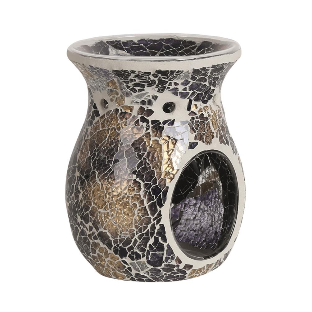 Aroma Black & Gold Crackle Wax Melt Warmer £13.04